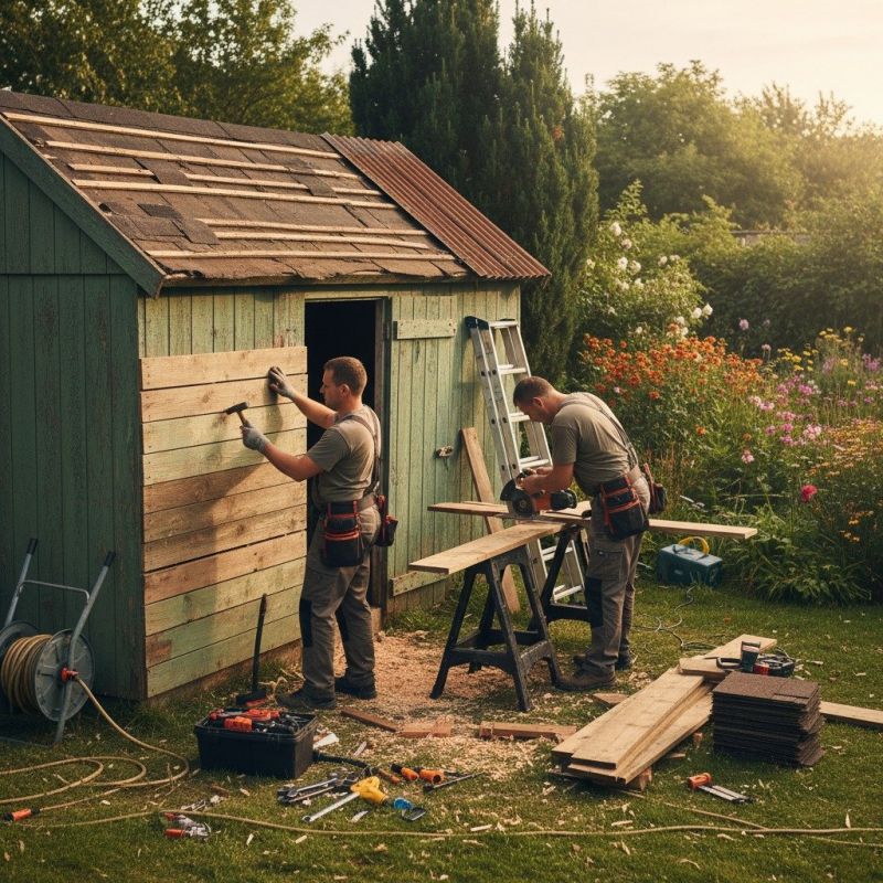 Local Shed Painting pros at work